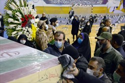 حضور  سرپرست  هیات بولینگ و بیلیارد استان تهران در مراسم تشییع و تدفین شهدای گمنام