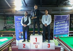 قهرمانی نمانیده استان میزبان در بیست و یکمین رنکینگ کشوری اسنوکر پیشکسوتان