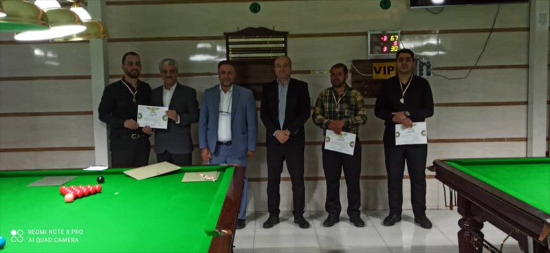 ششمین دوره مسابقات رنکینگ اسنوکر استان کرمان پایان یافت