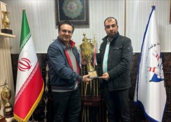 اهدای کاپ قهرمانی سال ۱۴۰۲ مسابقات بولینگ کشوری به هیات تهران